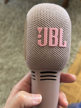 JBL Pink Handheld Microphone-Style Bluetooth Speaker